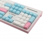 Milk Cap Japanese 104+36 Cherry MX PBT Dye-subbed Keycaps Set for Mechanical Keyboard GK61 64 68 87 96 980 104 108